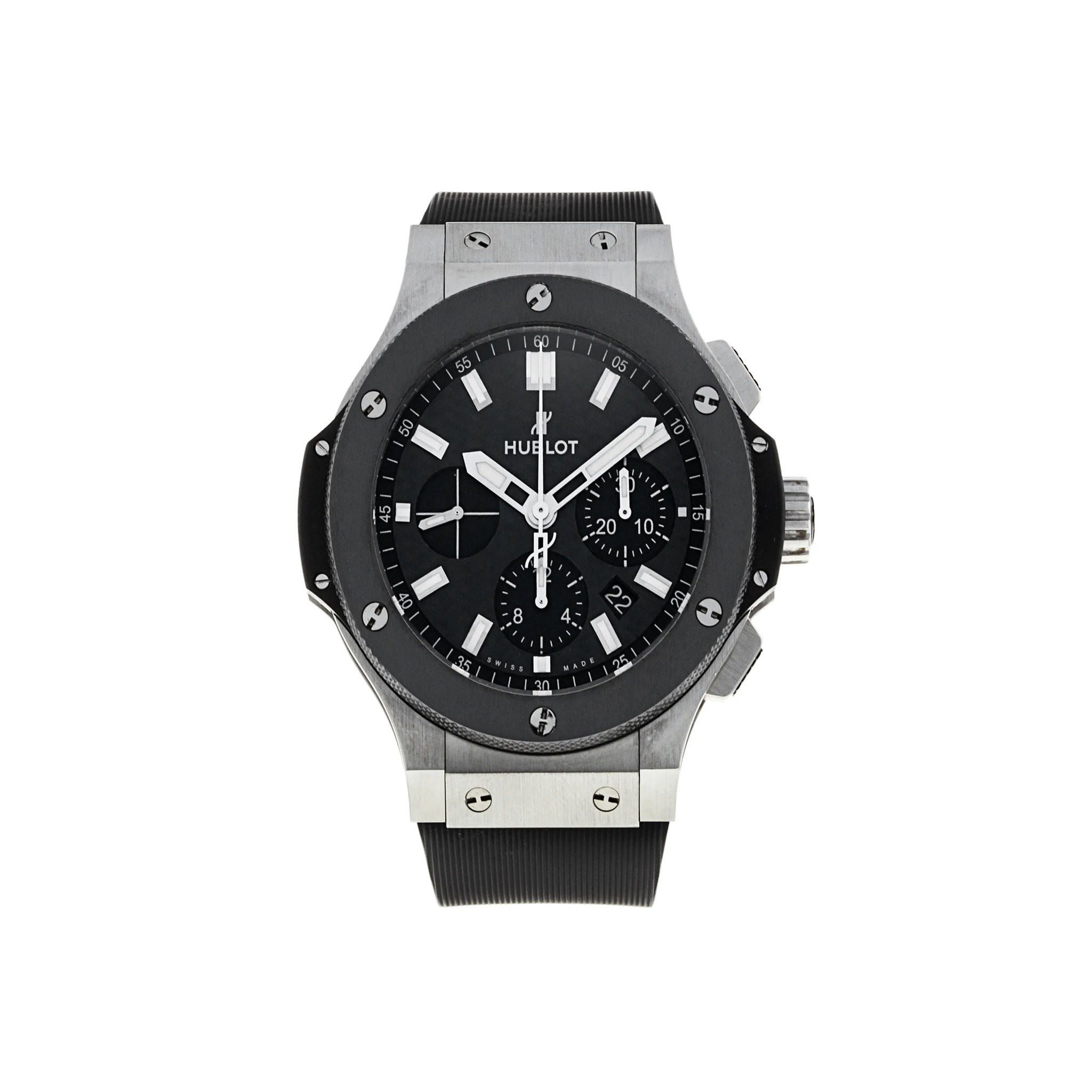 HUBLOT-BIG-BANG-45-STAINLESS-STEEL-CERAMIC-BLACK-301.SM.1770.RX-0 HUBLOT BIG BANG 45 STAINLESS STEEL CERAMIC BLACK 301.SM .1770.RX 0