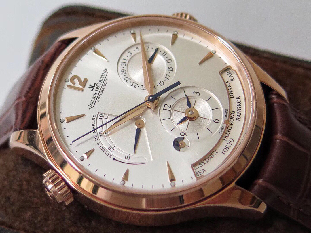 JAEGER-LECOULTRE-MASTER-GEOGRAPHIC-PINK-GOLD-SILVER-ALLIGATOR-1422521-03 JAEGER LECOULTRE MASTER GEOGRAPHIC PINK GOLD SILVER ALLIGATOR 1422521 03