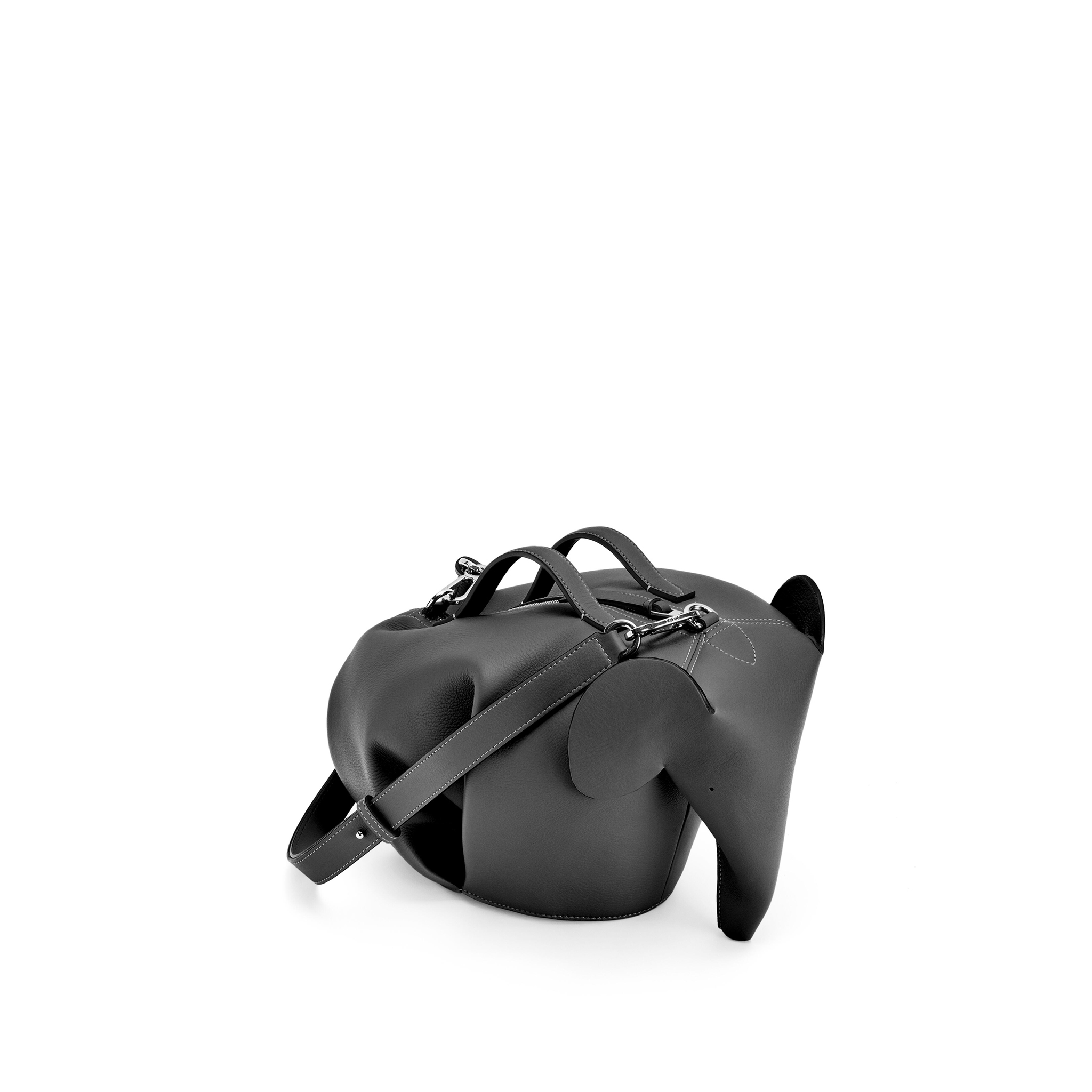 LOEWE-LARGE-ELEPHANT-BAG-IN-CLASSIC-CALFSKIN-BLACK-0010492676-0 LOEWE LARGE ELEPHANT BAG IN CLASSIC CALFSKIN BLACK 0010492676 0