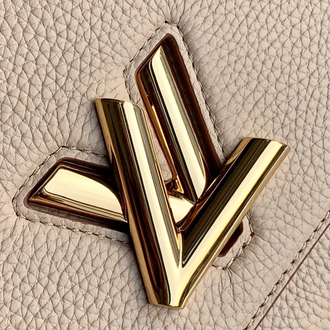 LOUIS VUITTON TWIST ONE HANDLE MM HANDBAG TAURILLON LEATHER GREIGE M57092_6 LOUIS VUITTON TWIST ONE HANDLE MM HANDBAG TAURILLON LEATHER GREIGE M57092 6