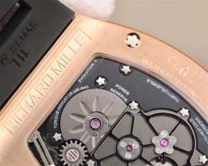 RICHARD MILLE TOURBILLON ROSE GOLD BLACK DIAL SWISS TOURBILLON RM001 015