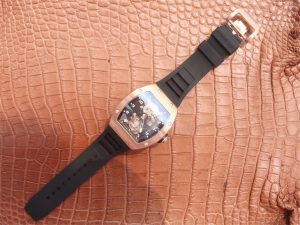 RICHARD MILLE TOURBILLON ROSE GOLD BLACK DIAL SWISS TOURBILLON RM001 019