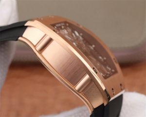 RICHARD MILLE TOURBILLON ROSE GOLD BLACK DIAL SWISS TOURBILLON RM001 09
