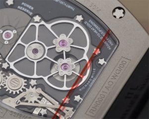 RICHARD MILLE TOURBILLON SILVER DIAL SWISS TOURBILLON RM001 015