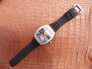 RICHARD MILLE TOURBILLON SILVER DIAL SWISS TOURBILLON RM001 019