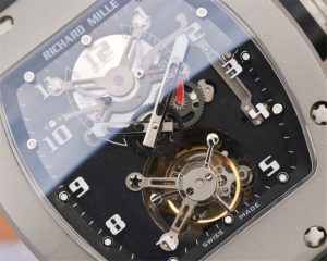 RICHARD MILLE TOURBILLON SILVER DIAL SWISS TOURBILLON RM001 06