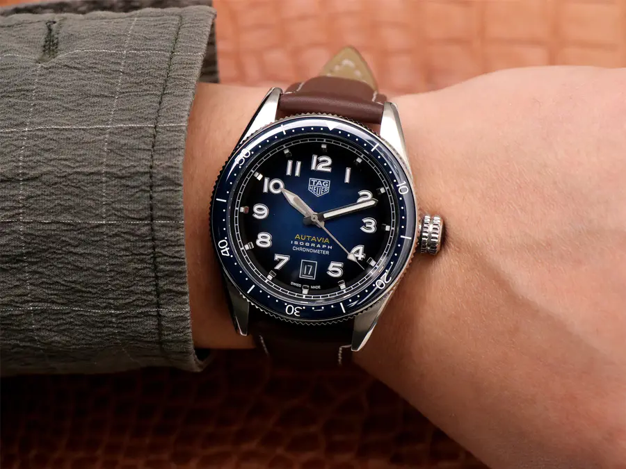 TAG-HEUER-AUTAVIA-CALIBRE-5-STAINLESS-STEEL-BLUE-LEATHER-WBE5116.FC8266-011 TAG HEUER AUTAVIA CALIBRE 5 STAINLESS STEEL BLUE LEATHER WBE5116.FC8266 011