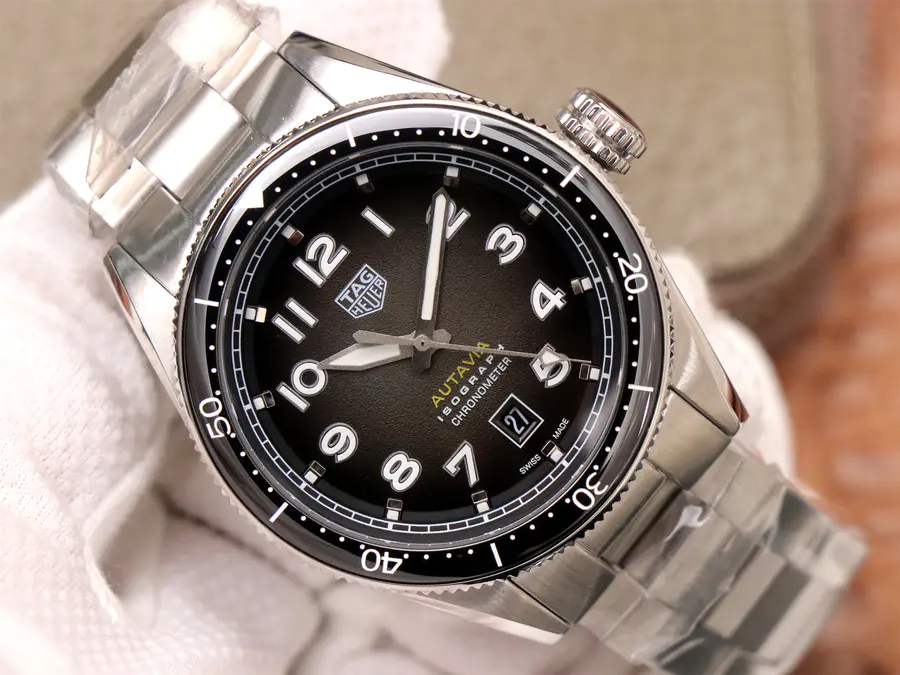 TAG-HEUER-AUTAVIA-CALIBRE-STAINLESS-STEEL-BLACK-WBE5114.EB0173-003 TAG HEUER AUTAVIA CALIBRE STAINLESS STEEL BLACK WBE5114.EB0173 003