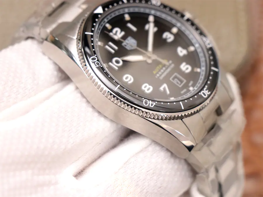 TAG-HEUER-AUTAVIA-CALIBRE-STAINLESS-STEEL-BLACK-WBE5114.EB0173-007 TAG HEUER AUTAVIA CALIBRE STAINLESS STEEL BLACK WBE5114.EB0173 007