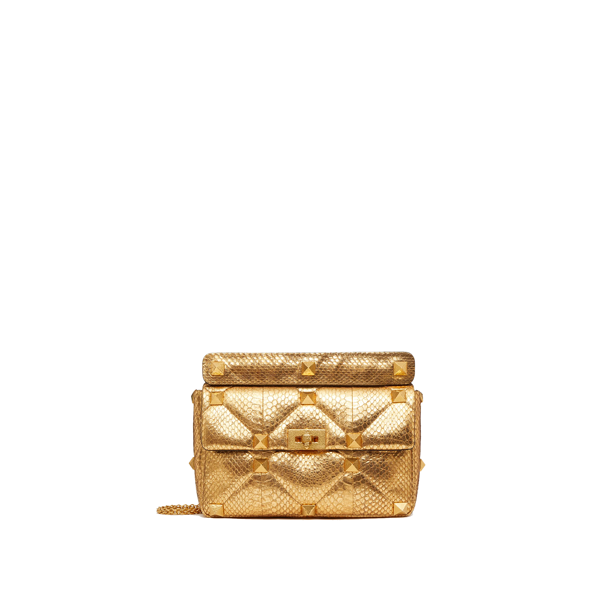 VALENTINO-LARGE-ROMAN-STUD-ELAPHE-CHAIN-BAG-BRASS-WW2B0I60ZQCKM5-0 VALENTINO LARGE ROMAN STUD ELAPHE CHAIN BAG BRASS WW2B0I60ZQCKM5 0