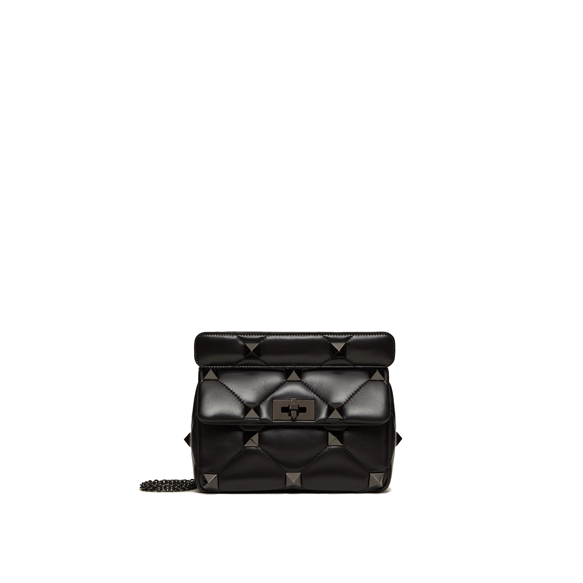 VALENTINO-MEDIUM-ROMAN-STUD-THE-SHOULDER-BAG-IN-NAPPA-WITH-CHAIN-AND-TONAL-STUDS-BLACK-XW2B0I82LWB0NO-0 VALENTINO MEDIUM ROMAN STUD THE SHOULDER BAG IN NAPPA WITH CHAIN AND TONAL STUDS BLACK XW2B0I82LWB0NO 0