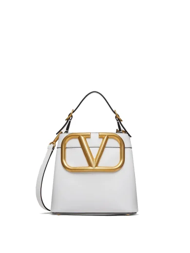 VALENTINO SUPERVEE CALFSKIN HANDBAG WHITE WW2B0J74ZXL001