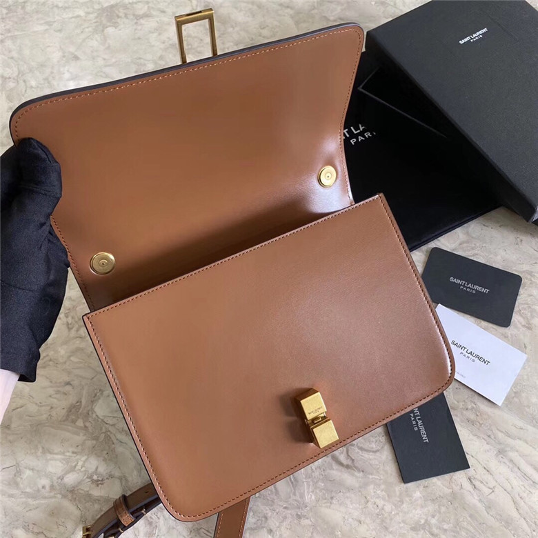 YSL-LE-CARRE-SATCHEL-IN-BOX-SAINT-LAURENT-LEATHER-BROWN-6332141YF0W6309-07 YSL LE CARRE SATCHEL IN BOX SAINT LAURENT LEATHER BROWN 6332141YF0W6309 07
