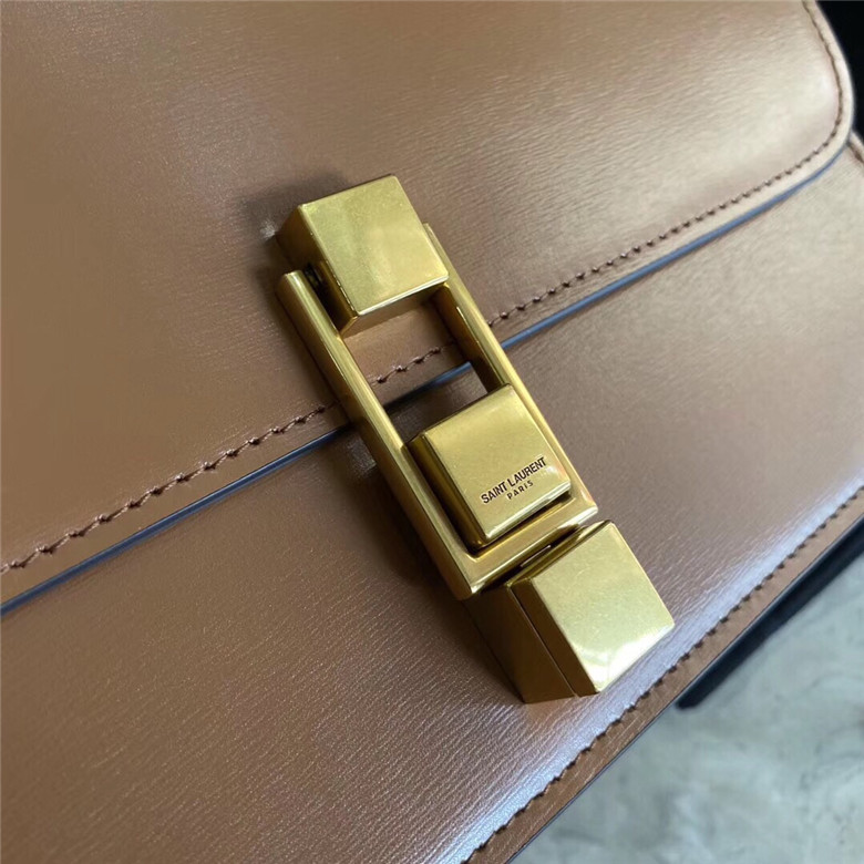 YSL-LE-CARRE-SATCHEL-IN-BOX-SAINT-LAURENT-LEATHER-BROWN-6332141YF0W6309-09 YSL LE CARRE SATCHEL IN BOX SAINT LAURENT LEATHER BROWN 6332141YF0W6309 09