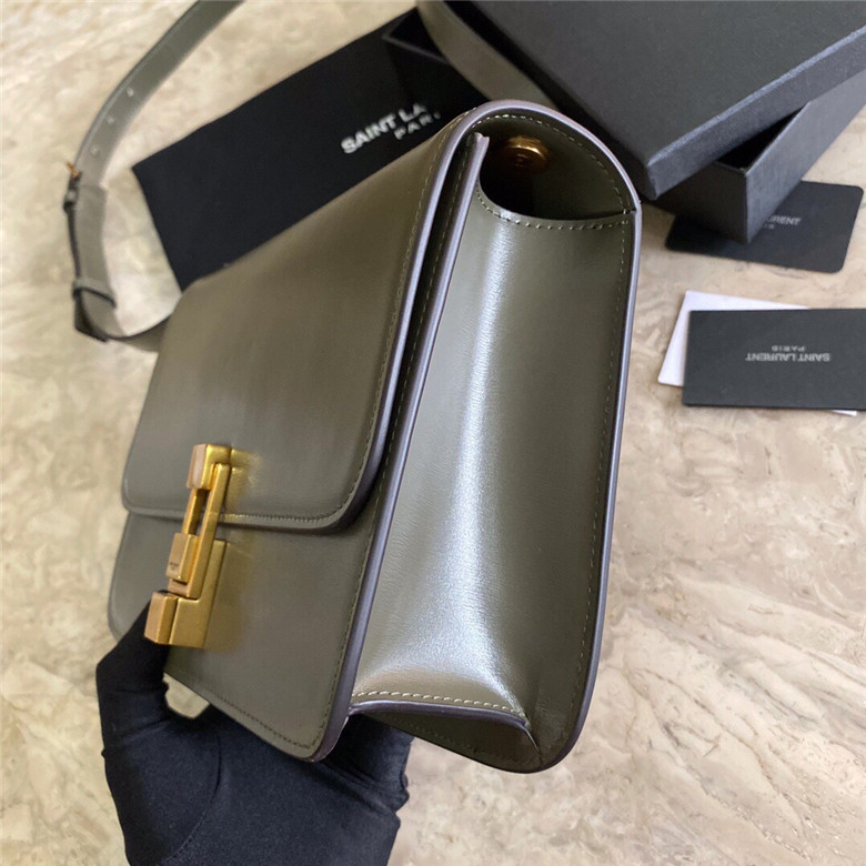 YSL-LE-CARRE-SATCHEL-IN-BOX-SAINT-LAURENT-LEATHER-GREEN-6332141YF0W2423-09 YSL LE CARRE SATCHEL IN BOX SAINT LAURENT LEATHER GREEN 6332141YF0W2423 09