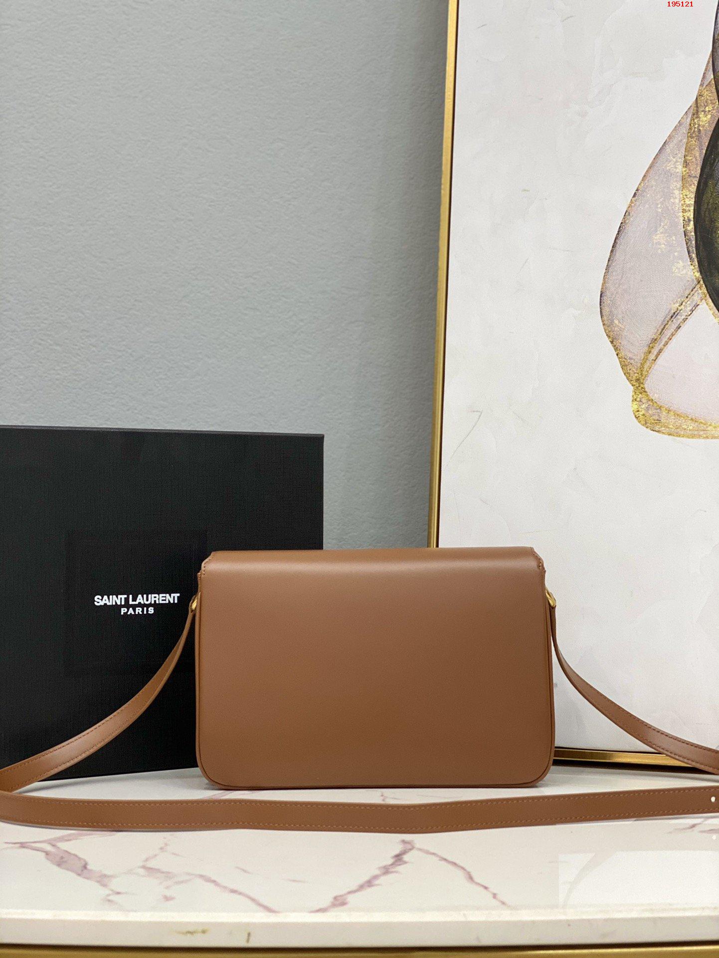 YSL-LE-MAILLON-SATCHEL-IN-SMOOTH-LEATHER-BROWN-6497952R20W6309-03 YSL LE MAILLON SATCHEL IN SMOOTH LEATHER BROWN 6497952R20W6309 03