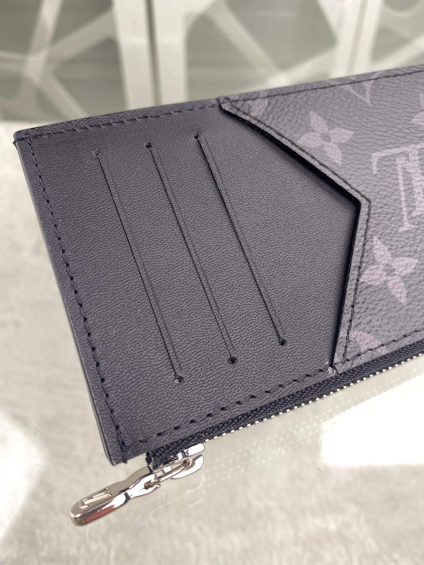 louis-vuitton-coin-card-holder-monogram-eclipse-canvas-wallets-and-small-leather-goods-M80932-0 louis vuitton coin card holder monogram eclipse canvas wallets and small leather goods M80932 0