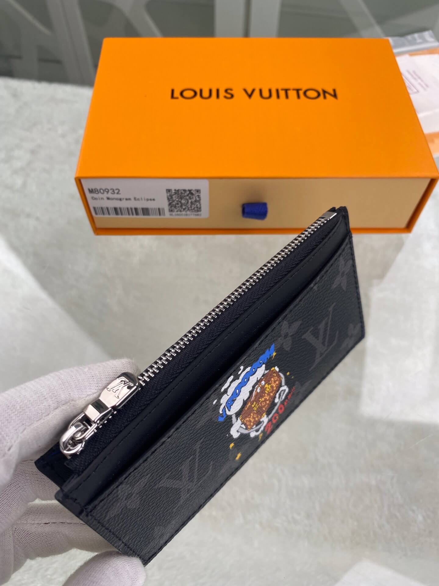 louis-vuitton-coin-card-holder-monogram-eclipse-canvas-wallets-and-small-leather-goods-M80932-02 louis vuitton coin card holder monogram eclipse canvas wallets and small leather goods M80932 02