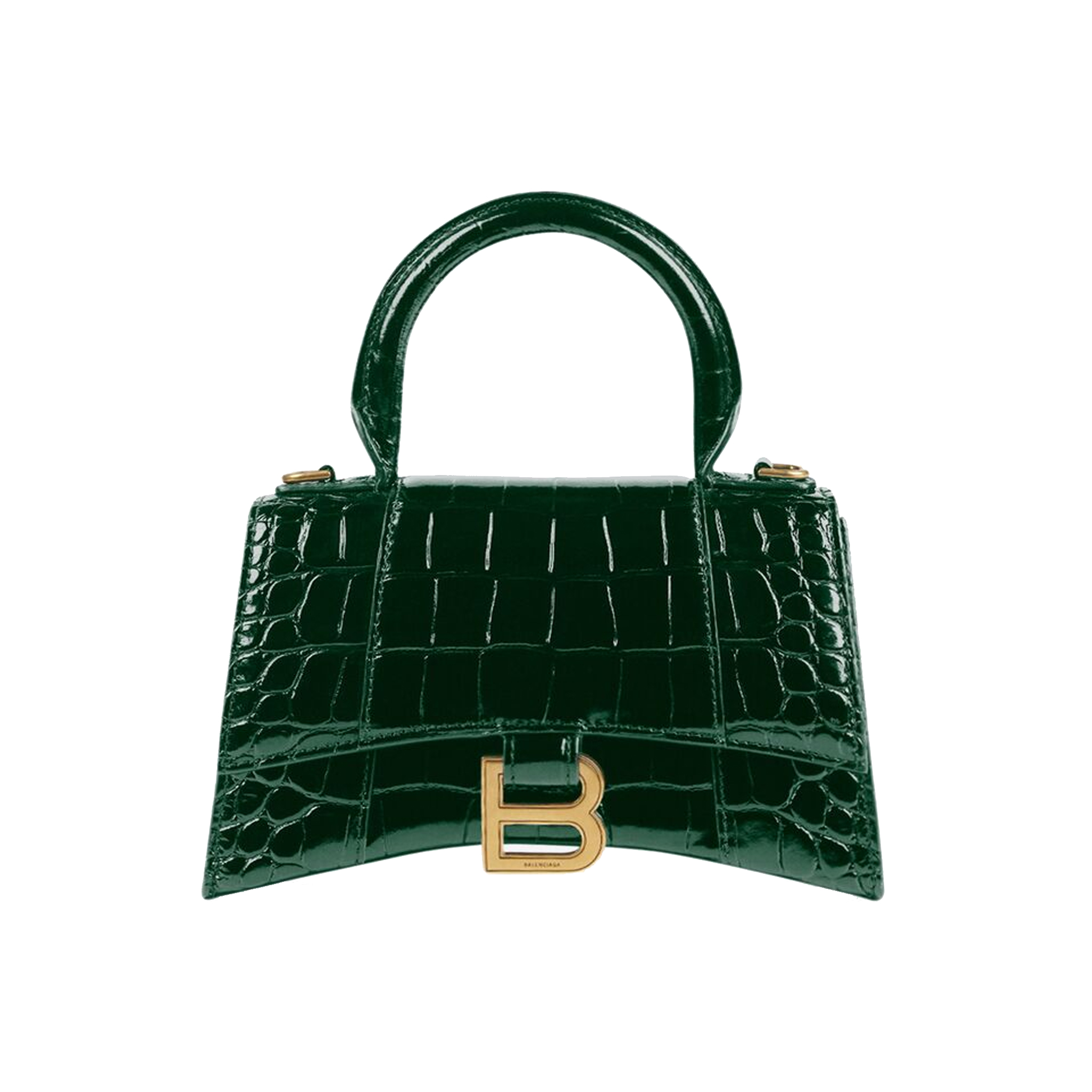 BALENCIAGA-WOMEN'S-HOURGLASS-XS-HANDBAG-IN-FOREST-GREEN-5928331LRGM3011-0 BALENCIAGA WOMENS HOURGLASS XS HANDBAG IN FOREST GREEN 5928331LRGM3011 0