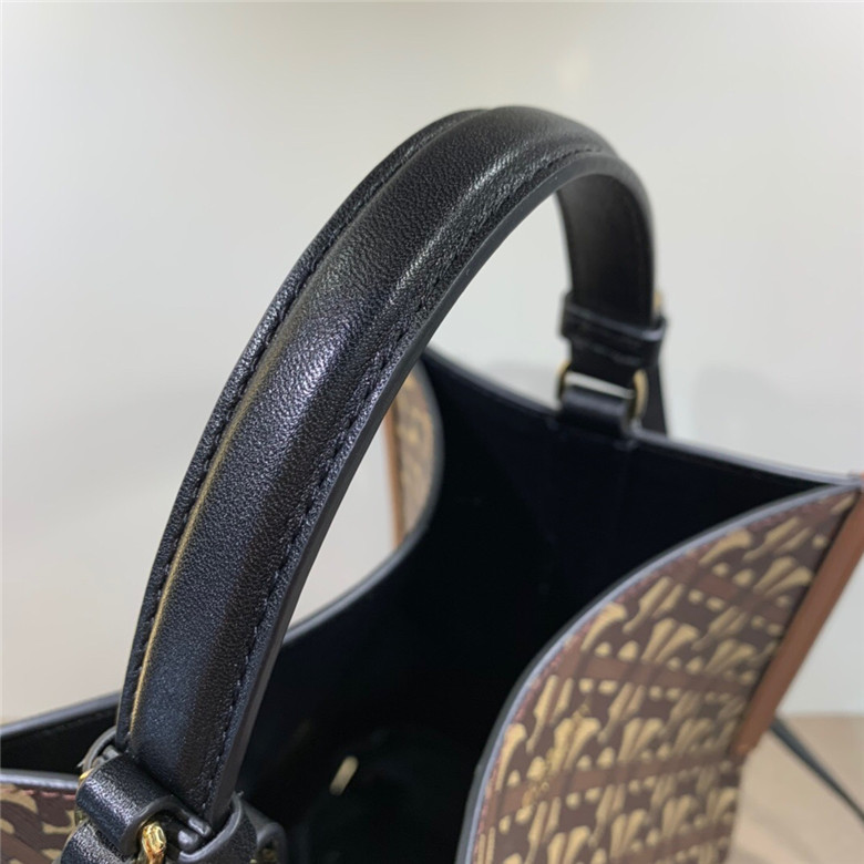 BURBERRY-SMALL-MONOGRAM-E-CANVAS-PEGGY-BUCKET-BAG-BROWN-80268251-07 BURBERRY SMALL MONOGRAM E CANVAS PEGGY BUCKET BAG BROWN 80268251 07