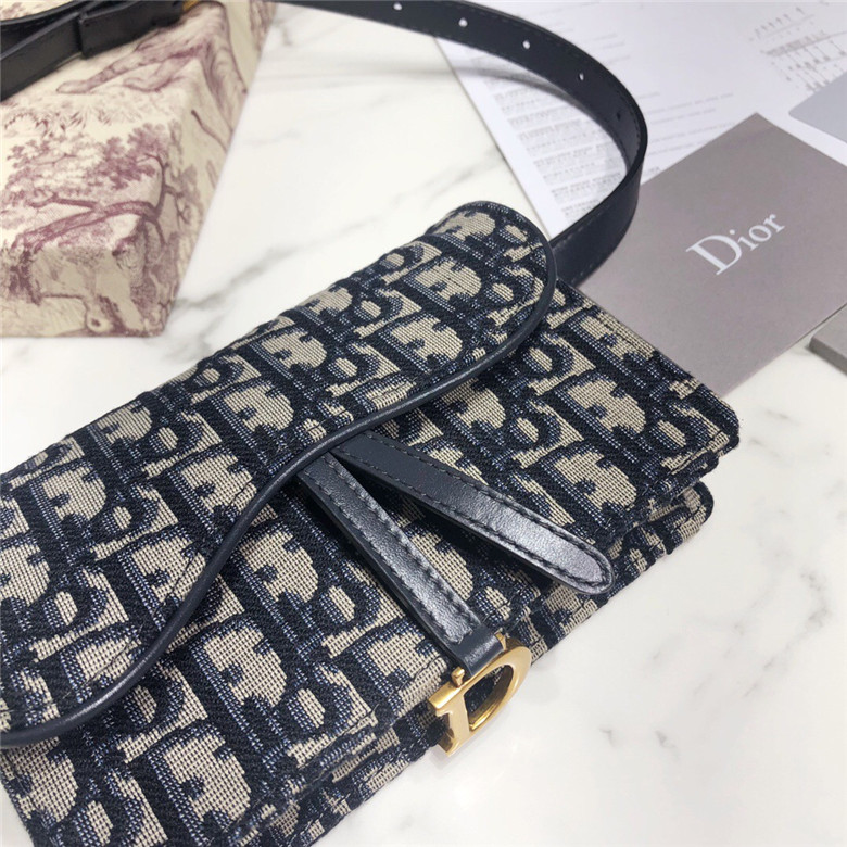 DIOR-SADDLE-BELT-POUCH-BLUE-DIOR-OBLIQUE-JACQUARD-S5619CTZQ_M928-02 DIOR SADDLE BELT POUCH BLUE DIOR OBLIQUE JACQUARD S5619CTZQ M928 02