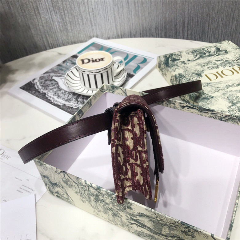 DIOR-SADDLE-BELT-POUCH-RED-DIOR-OBLIQUE-JACQUARD-S5619CTZQ_M974-03 DIOR SADDLE BELT POUCH RED DIOR OBLIQUE JACQUARD S5619CTZQ M974 03