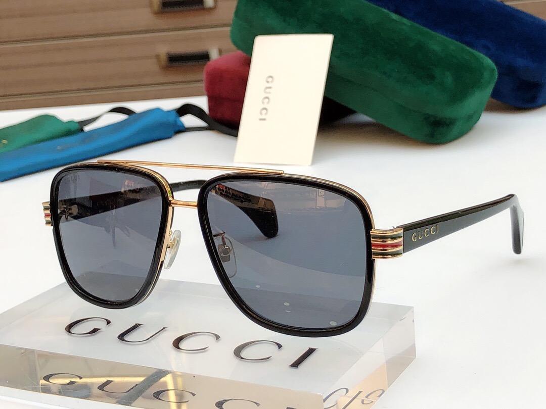 GUCCI-BLACK-FRAME-GREY-LENS-SUNGLASSES-GG0448S-004-01 GUCCI BLACK FRAME GREY LENS SUNGLASSES GG0448S 004 01