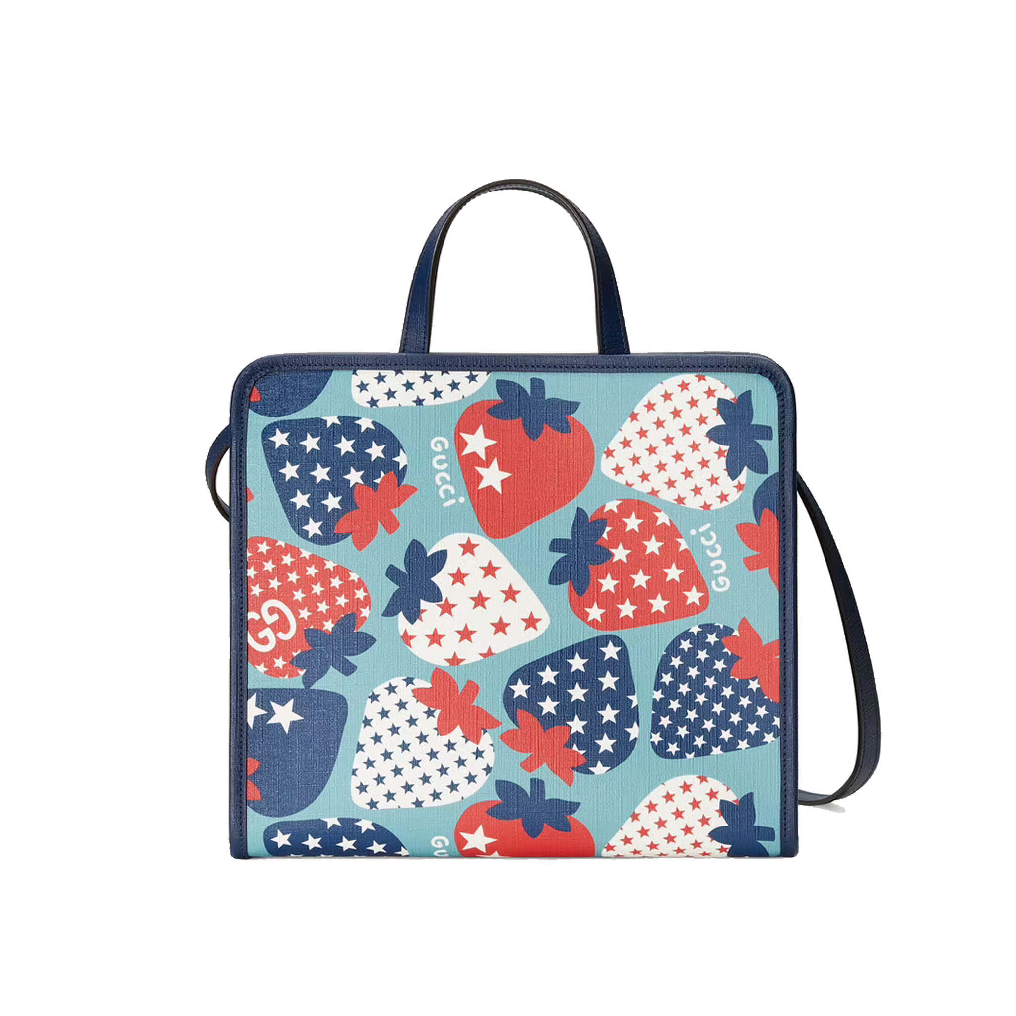 GUCCI-CHILDREN'S-STRAWBERRY-STAR-TOTE-BAG-630542-UR3DN-4990-0 GUCCI CHILDRENS STRAWBERRY STAR TOTE BAG 630542 UR3DN 4990 0