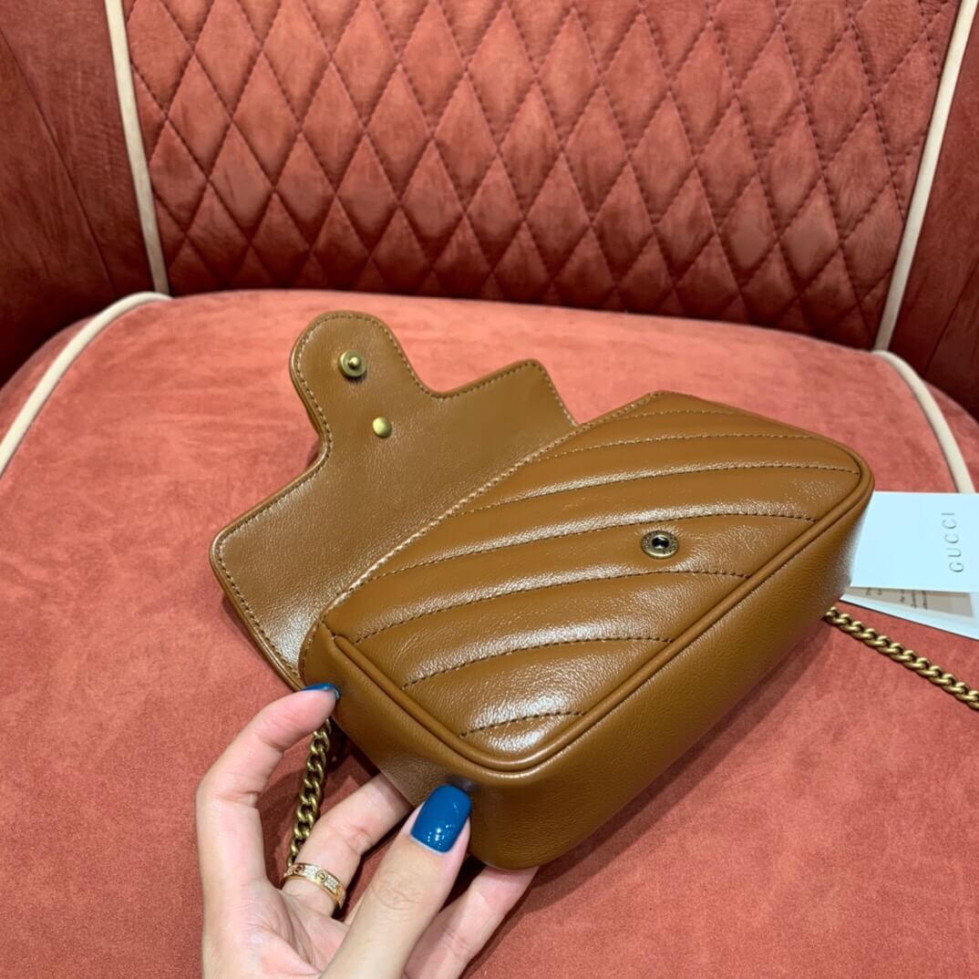 GUCCI-GG-MARMONT-MATELASSÉ-SUPER-MINI-BAG-BROWN-LEATHER-476433-0OLFT-2535-09 GUCCI GG MARMONT MATELASSE SUPER MINI BAG BROWN LEATHER 476433 0OLFT 2535 09