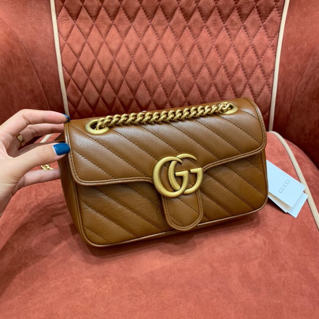 GUCCI-GG-MARMONT-MINI-MATELASSÉ-SHOULDER-BAG-BROWN-LEATHER-446744-0OLFT-2535-02 GUCCI GG MARMONT MINI MATELASSE SHOULDER BAG BROWN LEATHER 446744 0OLFT 2535 02