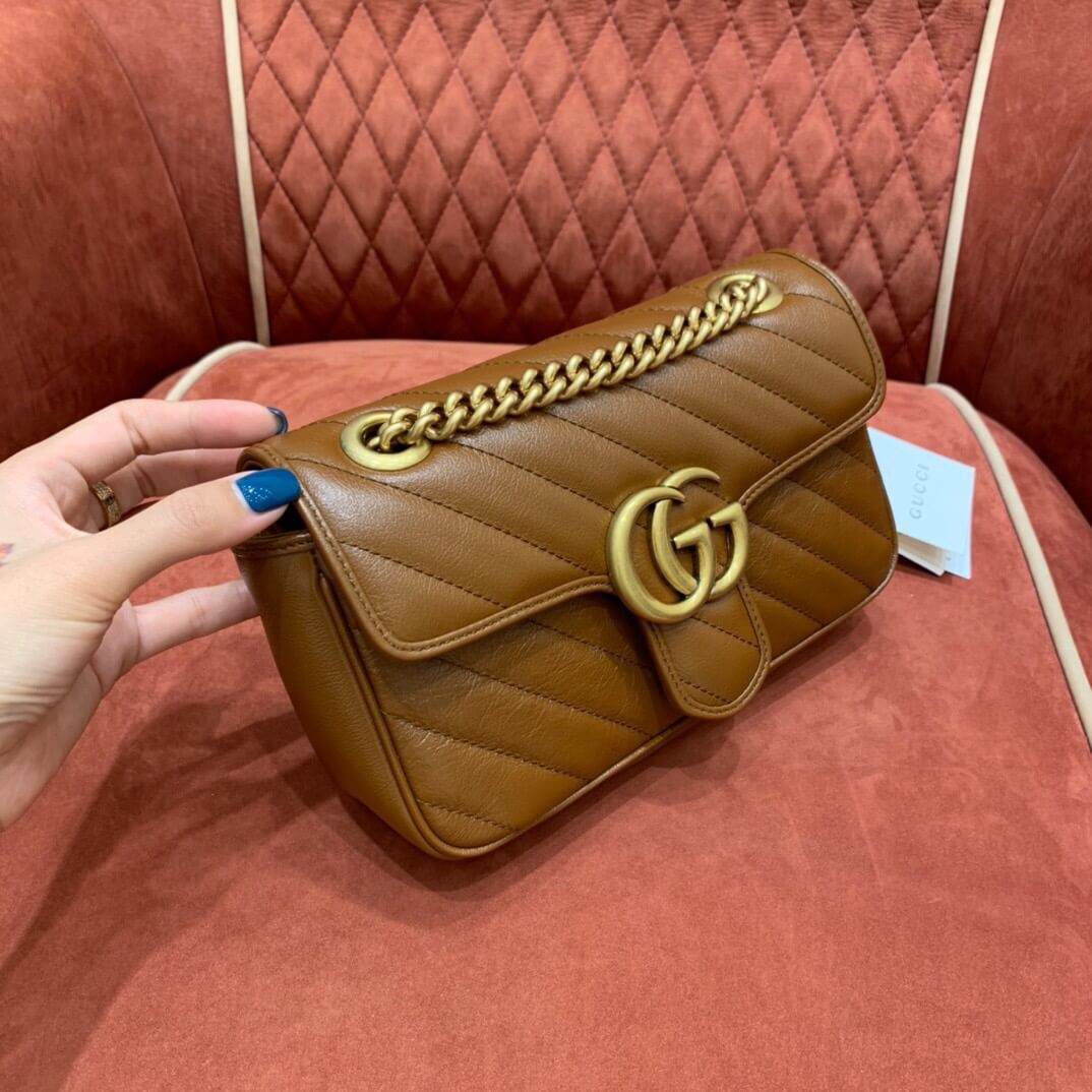 GUCCI-GG-MARMONT-MINI-MATELASSÉ-SHOULDER-BAG-BROWN-LEATHER-446744-0OLFT-2535-03 GUCCI GG MARMONT MINI MATELASSE SHOULDER BAG BROWN LEATHER 446744 0OLFT 2535 03