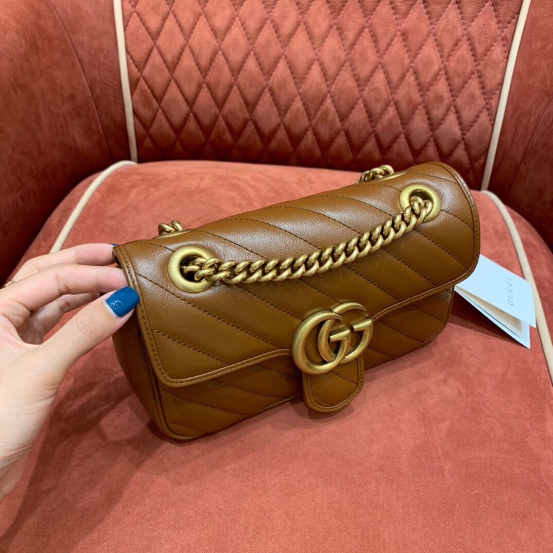GUCCI-GG-MARMONT-MINI-MATELASSÉ-SHOULDER-BAG-BROWN-LEATHER-446744-0OLFT-2535-05 GUCCI GG MARMONT MINI MATELASSE SHOULDER BAG BROWN LEATHER 446744 0OLFT 2535 05
