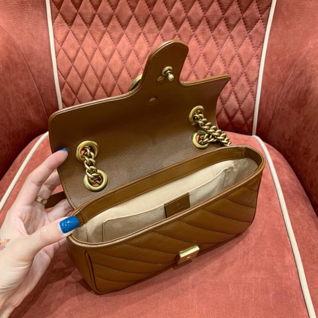 GUCCI-GG-MARMONT-MINI-MATELASSÉ-SHOULDER-BAG-BROWN-LEATHER-446744-0OLFT-2535-07 GUCCI GG MARMONT MINI MATELASSE SHOULDER BAG BROWN LEATHER 446744 0OLFT 2535 07