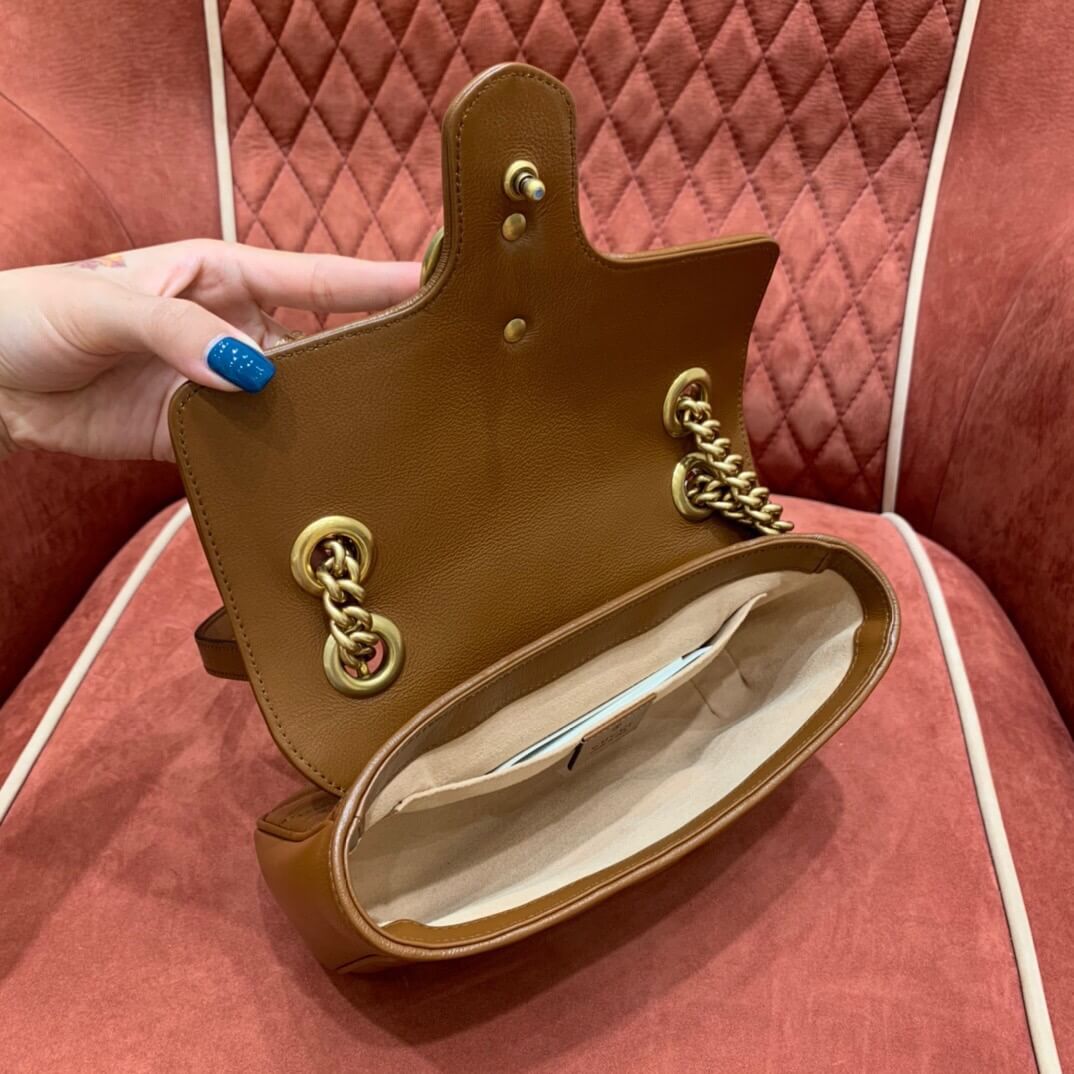 GUCCI-GG-MARMONT-MINI-MATELASSÉ-SHOULDER-BAG-BROWN-LEATHER-446744-0OLFT-2535-08 GUCCI GG MARMONT MINI MATELASSE SHOULDER BAG BROWN LEATHER 446744 0OLFT 2535 08