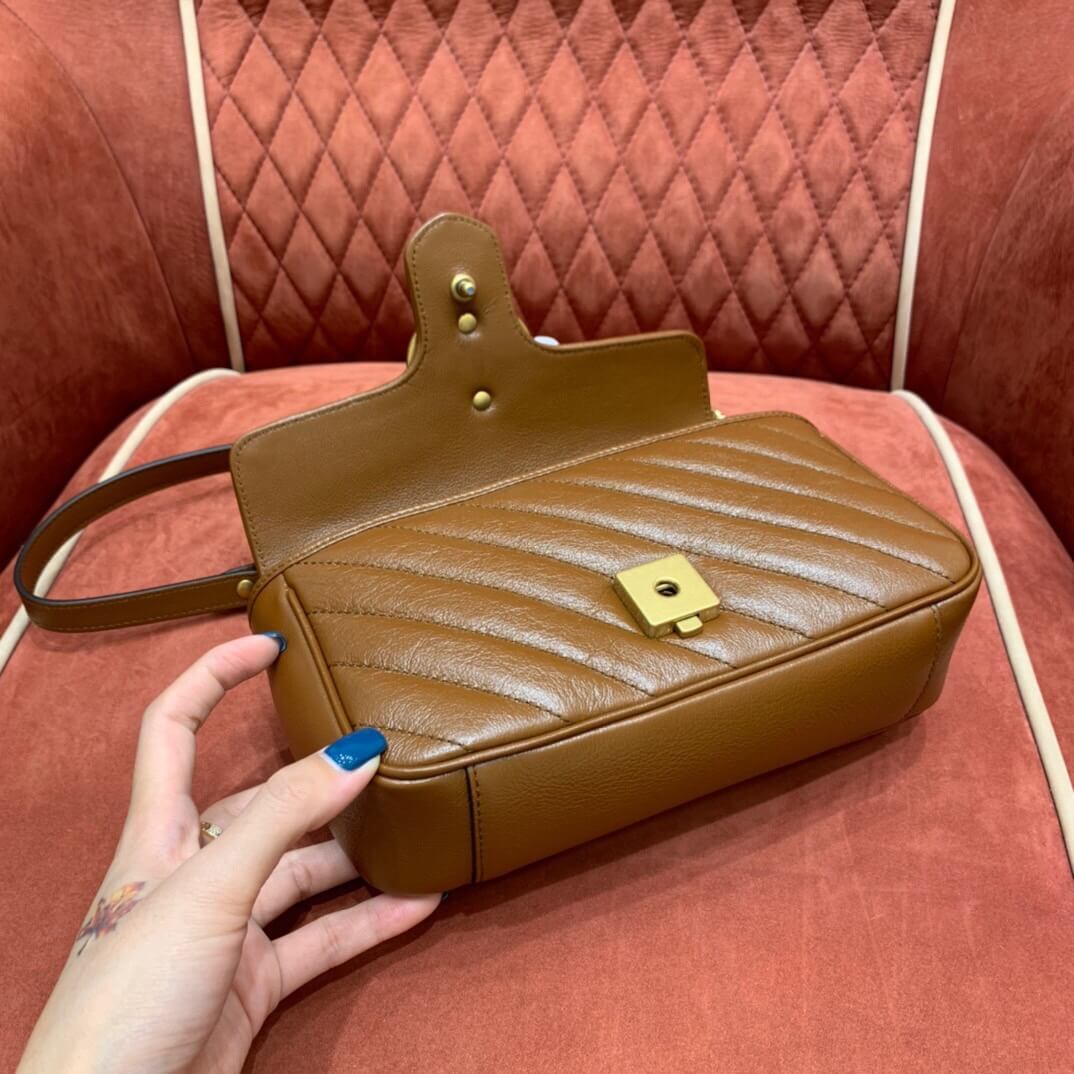 GUCCI-GG-MARMONT-MINI-MATELASSÉ-SHOULDER-BAG-BROWN-LEATHER-446744-0OLFT-2535-09 GUCCI GG MARMONT MINI MATELASSE SHOULDER BAG BROWN LEATHER 446744 0OLFT 2535 09