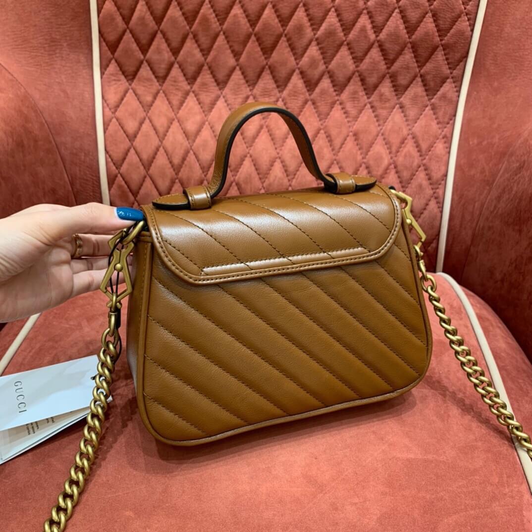 GUCCI-GG-MARMONT-MINI-TOP-HANDLE-BAG-BROWN-LEATHER-583571-0OLFT-2535-03 GUCCI GG MARMONT MINI TOP HANDLE BAG BROWN LEATHER 583571 0OLFT 2535 03