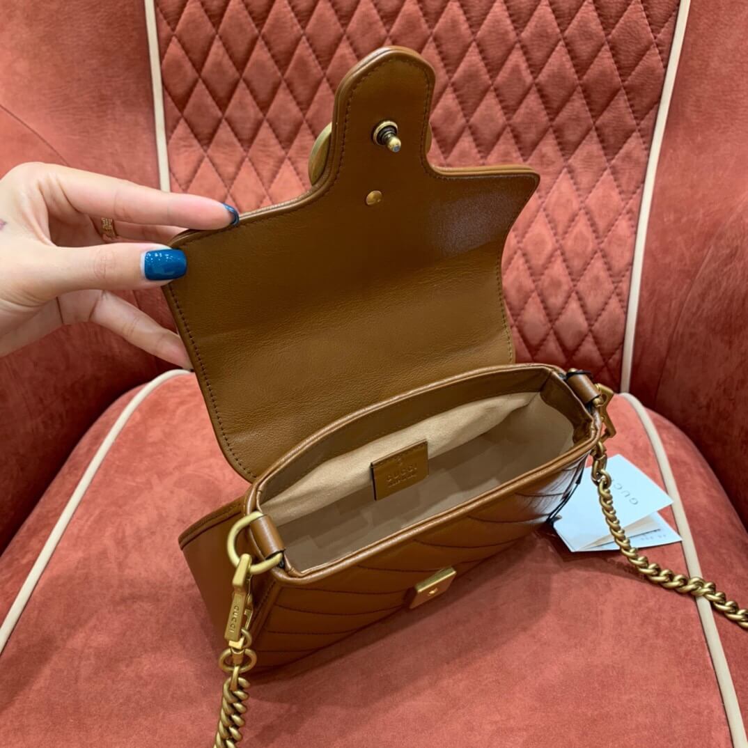 GUCCI-GG-MARMONT-MINI-TOP-HANDLE-BAG-BROWN-LEATHER-583571-0OLFT-2535-06 GUCCI GG MARMONT MINI TOP HANDLE BAG BROWN LEATHER 583571 0OLFT 2535 06