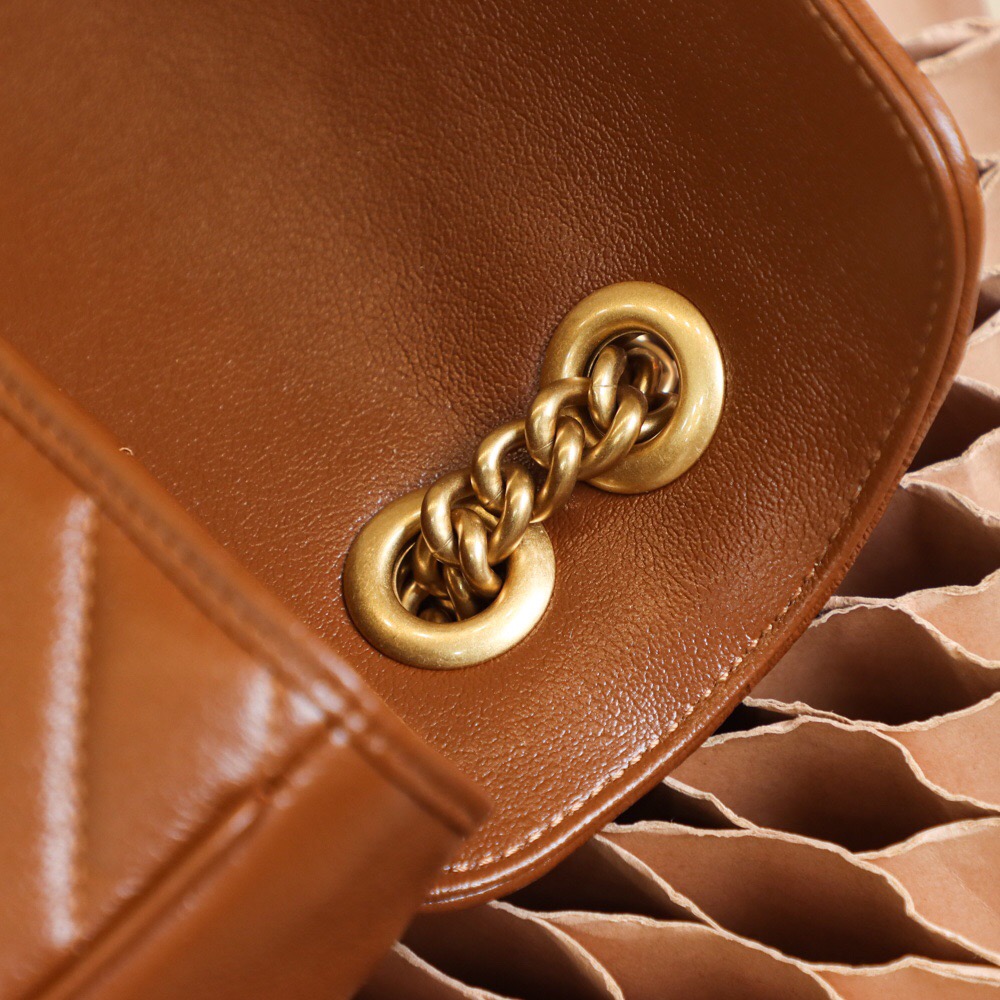 GUCCI-GG-MARMONT-SMALL-MATELASSÉ-SHOULDER-BAG-BROWN-443497-0OLFT-2535-015 GUCCI GG MARMONT SMALL MATELASSE SHOULDER BAG BROWN 443497 0OLFT 2535 015