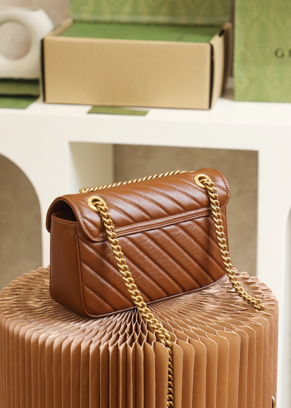 GUCCI-GG-MARMONT-SMALL-MATELASSÉ-SHOULDER-BAG-BROWN-443497-0OLFT-2535-05 GUCCI GG MARMONT SMALL MATELASSE SHOULDER BAG BROWN 443497 0OLFT 2535 05