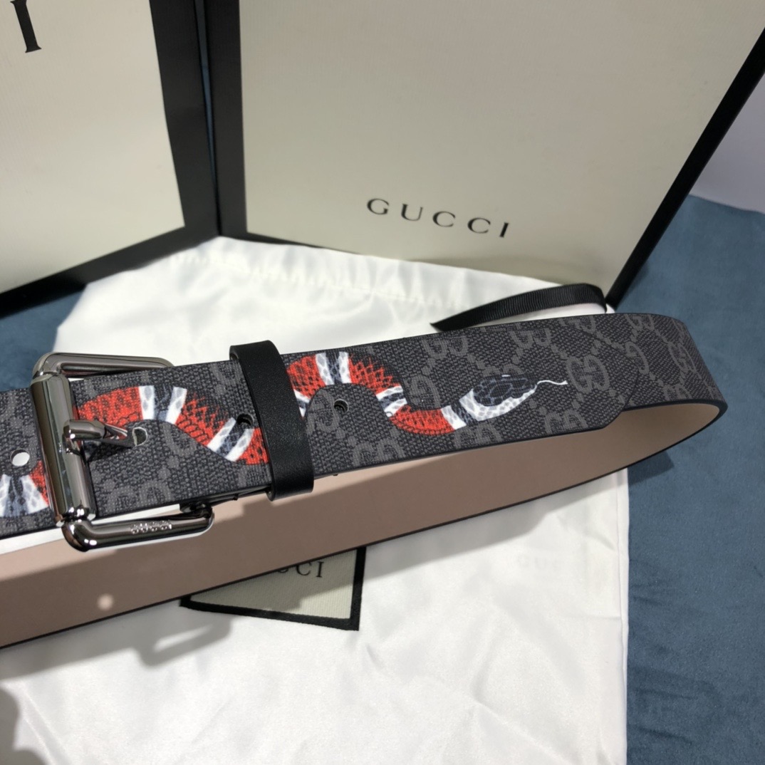 GUCCI-GG-SUPREME-BELT-WITH-KINGSNAKE-PRINT-434520-K5O1N-1087-05 GUCCI GG SUPREME BELT WITH KINGSNAKE PRINT 434520 K5O1N 1087 05