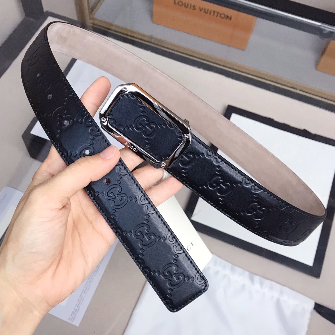 GUCCI-GUCCI-SIGNATURE-LEATHER-BELT-403941-CWC0N-1000-01 GUCCI GUCCI SIGNATURE LEATHER BELT 403941 CWC0N 1000 01