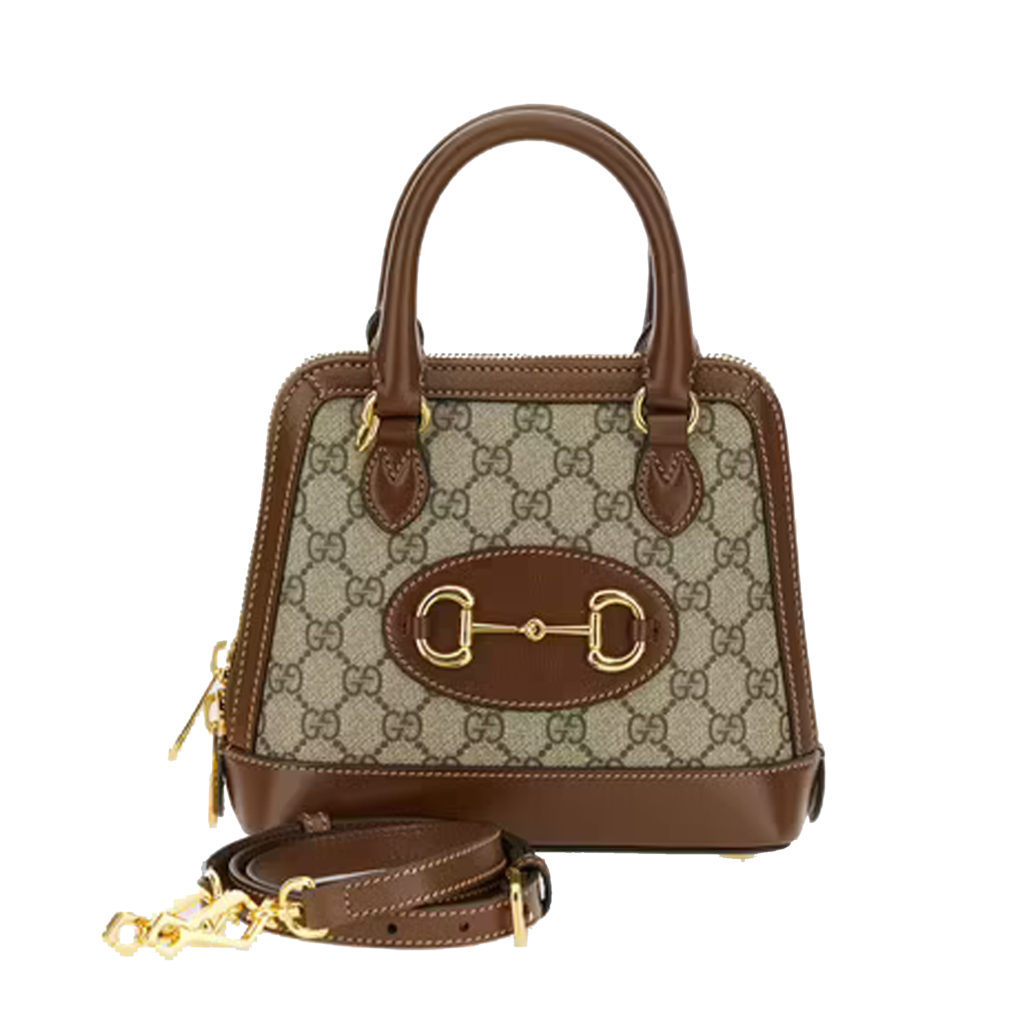 GUCCI-HORSEBIT-1955-MINI-TOP-HANDLE-BAG-BROWN-640716-92TCG-8563-0 GUCCI HORSEBIT 1955 MINI TOP HANDLE BAG BROWN 640716 92TCG 8563 0