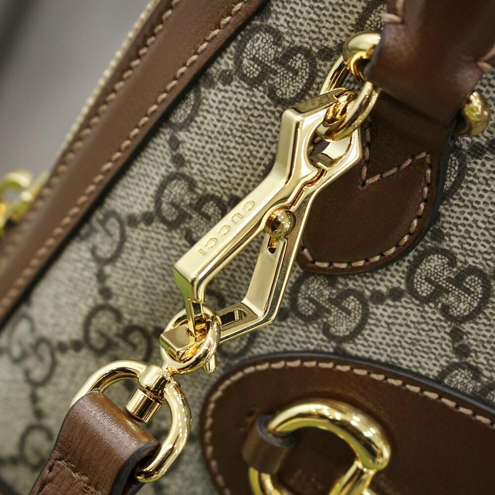 GUCCI-HORSEBIT-1955-MINI-TOP-HANDLE-BAG-BROWN-640716-92TCG-8563-016 GUCCI HORSEBIT 1955 MINI TOP HANDLE BAG BROWN 640716 92TCG 8563 016