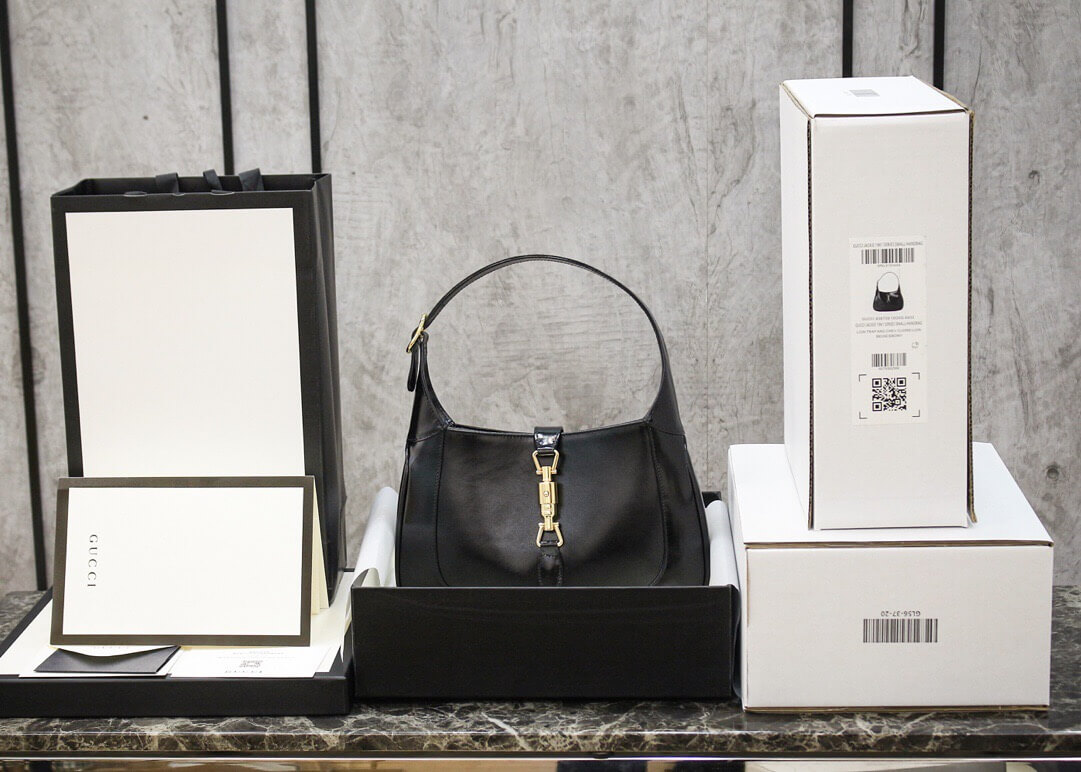 GUCCI-JACKIE-1961-SMALL-SHOULDER-BAG-BLACK-LEATHER-636709-10O0G-1000-01 GUCCI JACKIE 1961 SMALL SHOULDER BAG BLACK LEATHER 636709 10O0G 1000 01