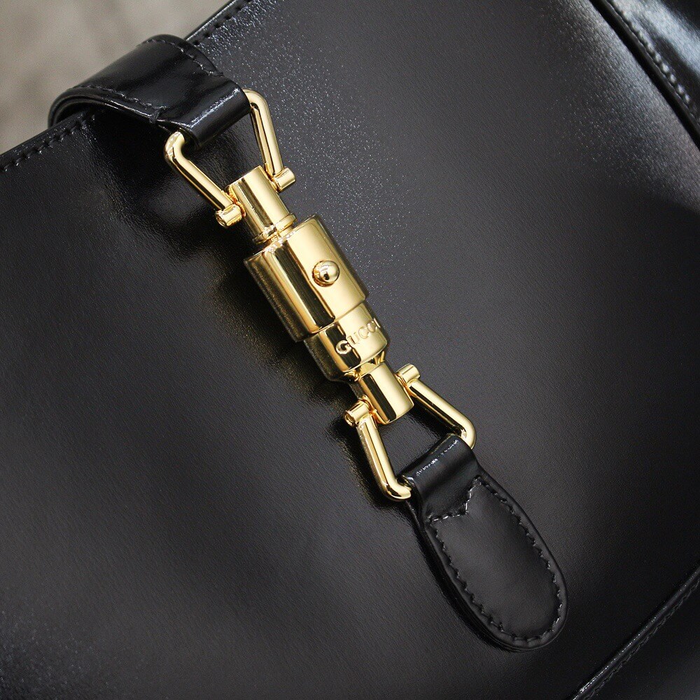GUCCI-JACKIE-1961-SMALL-SHOULDER-BAG-BLACK-LEATHER-636709-10O0G-1000-015 GUCCI JACKIE 1961 SMALL SHOULDER BAG BLACK LEATHER 636709 10O0G 1000 015