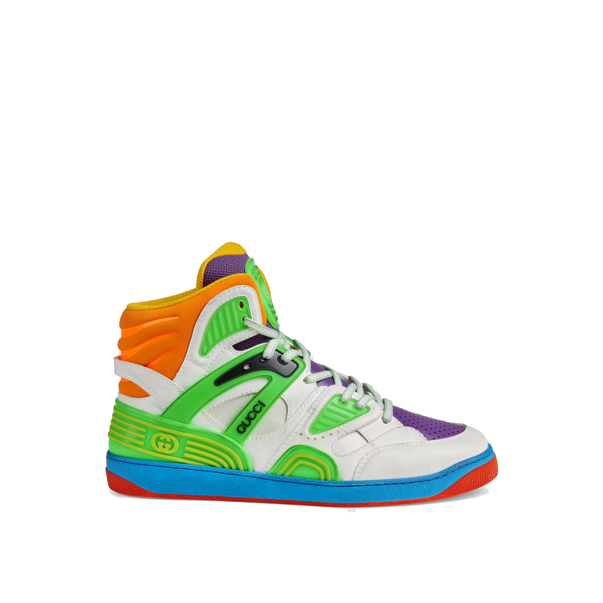 GUCCI-MEN'S-GUCCI-BASKET-SNEAKER-MULTICOLOR-DEMETRA-661301-2SH80-9062-0 GUCCI MENS GUCCI BASKET SNEAKER MULTICOLOR DEMETRA 661301 2SH80 9062 0