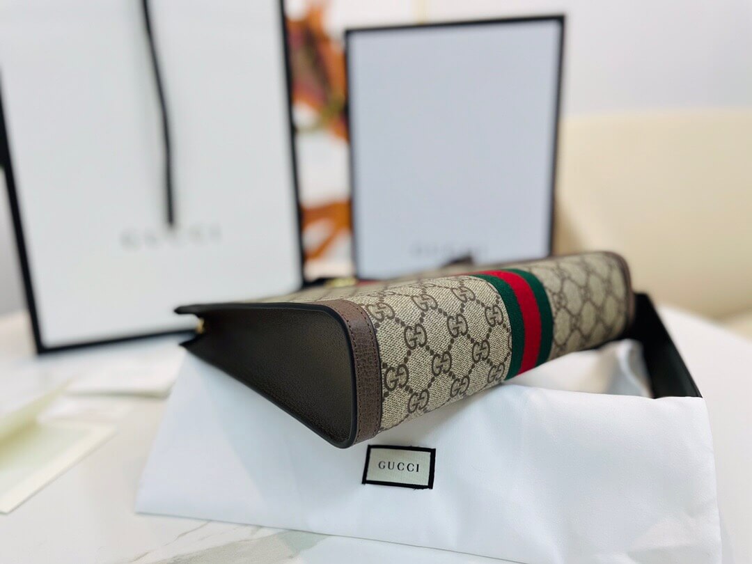 GUCCI-OPHIDIA-POUCH-BEIGE-EBONY-GG-SUPREME-CANVAS-625549-96IWG-8745-03 GUCCI OPHIDIA POUCH BEIGE EBONY GG SUPREME CANVAS 625549 96IWG 8745 03