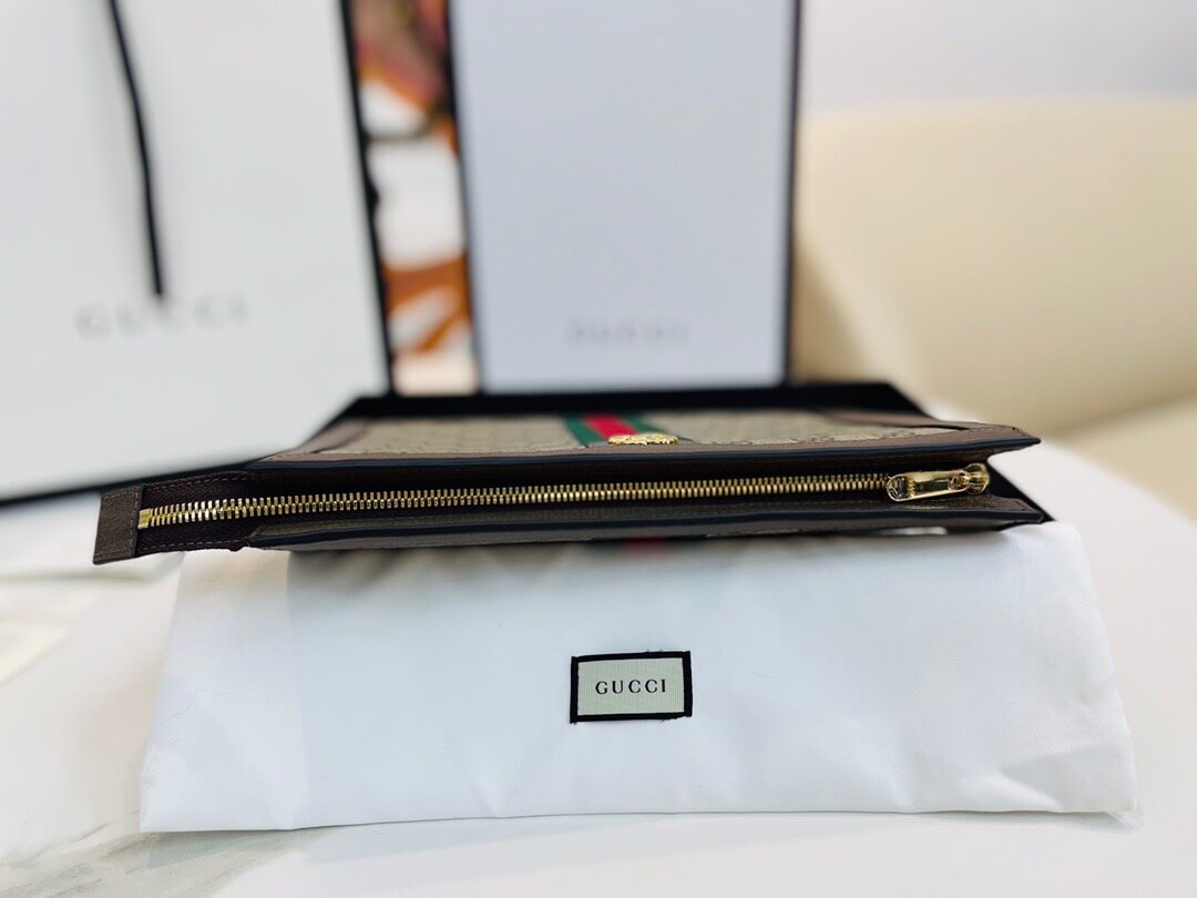 GUCCI-OPHIDIA-POUCH-BEIGE-EBONY-GG-SUPREME-CANVAS-625549-96IWG-8745-05 GUCCI OPHIDIA POUCH BEIGE EBONY GG SUPREME CANVAS 625549 96IWG 8745 05