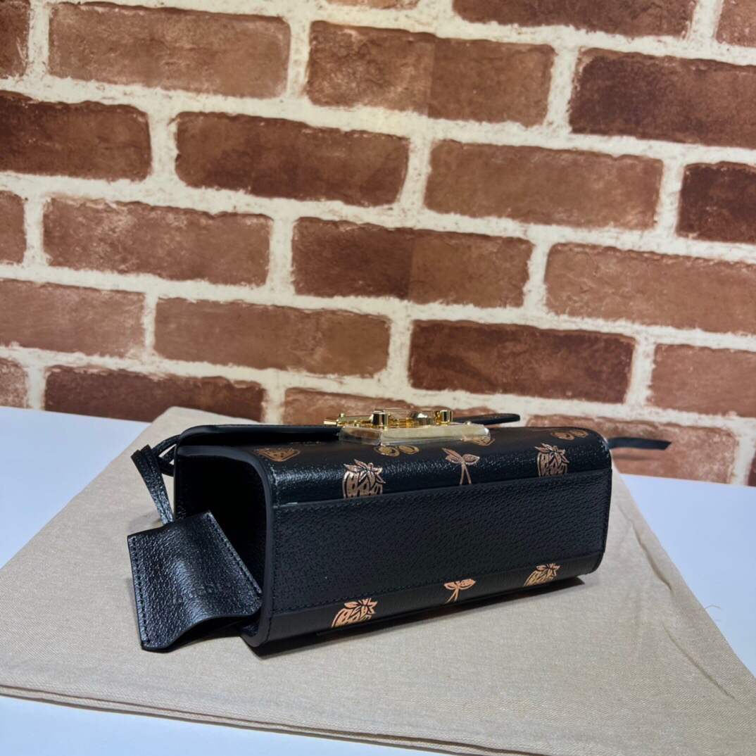 GUCCI-PADLOCK-SMALL-BERRY-SHOULDER-BAG-BLACK-409487-1T5ZG-1170-04 GUCCI PADLOCK SMALL BERRY SHOULDER BAG BLACK 409487 1T5ZG 1170 04
