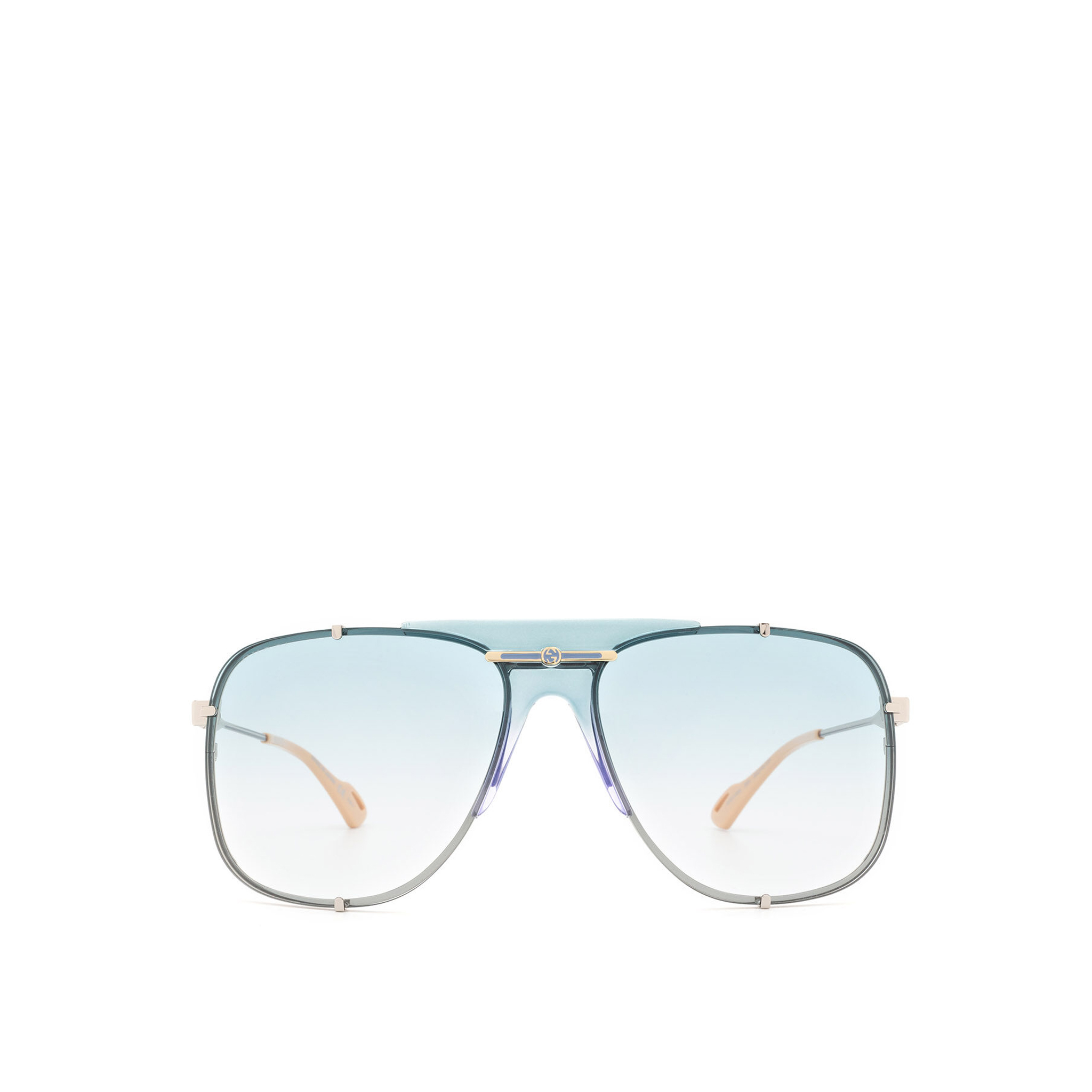 GUCCI-SILVER-FRAME-BROWN-LENS-SUNGLASSES-GG0739S-003-0 GUCCI SILVER FRAME BROWN LENS SUNGLASSES GG0739S 003 0